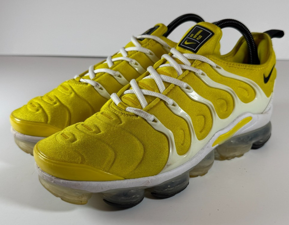 Nike Air VaporMax Plus Women's Size 9 Yellow White Sneakers CU4907-700